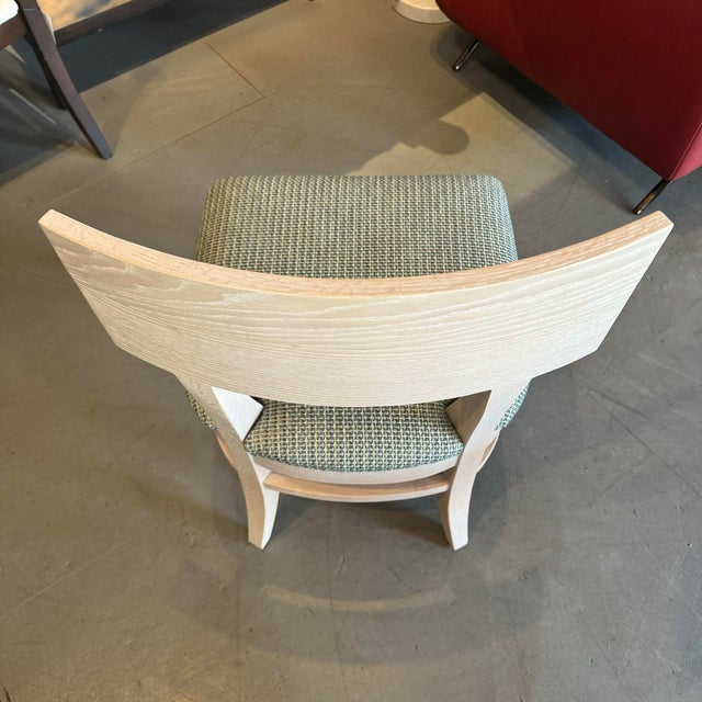 Cole Modern Rift Oak Dining Chair With Upholstered Seat For Sale - Image 9 of 9