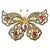 Late 20th Century Bochic "Orient" Vintage Ruby & Multi Color Sapphire Brooch Set 18K Gold & Silver For Sale - Image 15 of 18