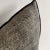 Custom linen blend accent pillow. Color: Noir A grey/ black colored nubby textured style pillow with a stitched edge,...
