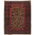 Antique Bakshaish Carpet, Oriental Persian Handmade in Brown, Blue and Red For Sale - Image 9 of 18