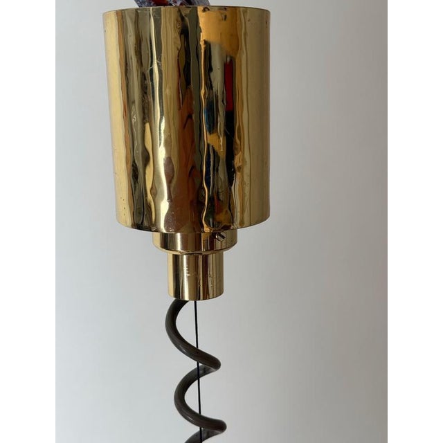 1980s Austrian Brass Pendant attributed to Kalmar, Loos Manner, 1980s For Sale - Image 5 of 18