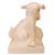 Large Scale Vintage Monochrome Blush Pink Glazed Ceramic Foo Dogs - A Pair For Sale - Image 15 of 17