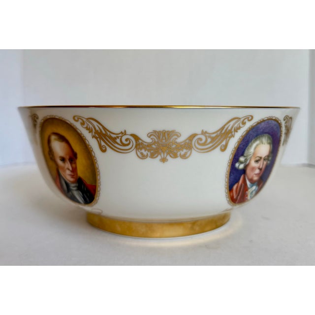 Lenox 1970s Lenox "The Patriots Bowl" Commemorative Fine China Bowl For Sale - Image 4 of 8