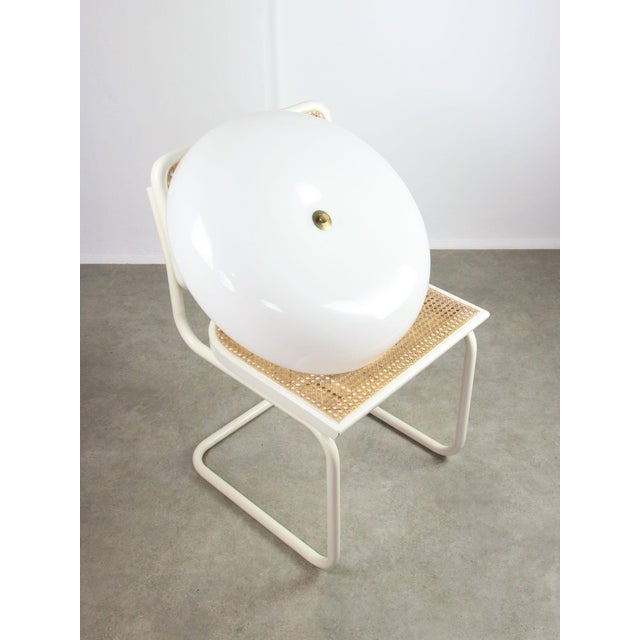 Space Age Italian Acrylic Glass and Brass Pendant Light, 1970s For Sale - Image 18 of 18
