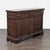 Antiqued and painted walnut credenza with five drawers, two doors & one fixed shelf. The credenza has panelled doors and...