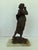 Art Nouveau Gabriele Parente “La Tamborella” Bronze Sculpture on Onyx Base, 1907 For Sale - Image 3 of 9