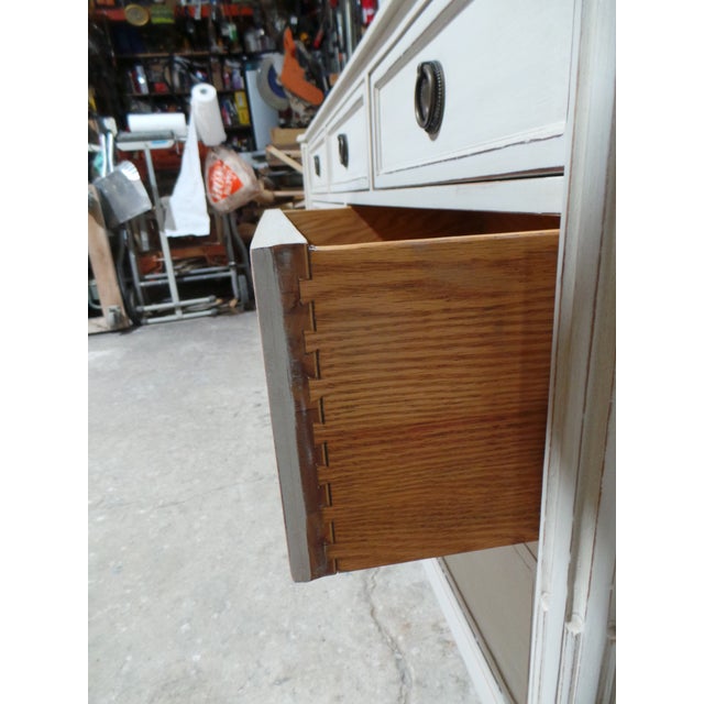 Wood Gustavian Style Unique 7 Drawer Dresser For Sale - Image 7 of 10