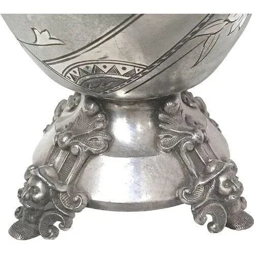 Antique Aesthetic Movement Silver Sugar Urn For Sale - Image 9 of 11
