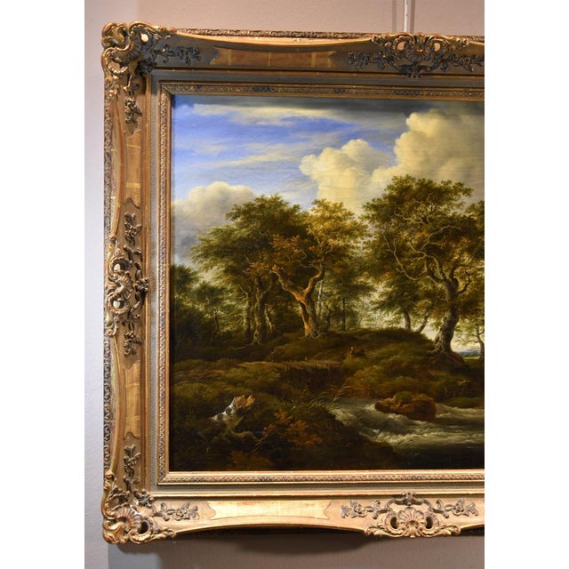 Barend Cornelis Koekkoek, Wooded Landscape, 1840, Oil on Canvas, Framed For Sale - Image 3 of 13