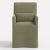 Cloth & Company Stoffer Home x Cloth & Company Lindy Slipcover Dining Arm Chair in Textured Linen Laurel For Sale - Image 4 of 7