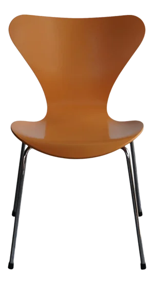 1950s Arne Jacobsen "Series 7" Chair in Orange