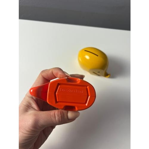 Drumbo Money Box in Yellow and Red by Luigi Colani for Dresdner Bank, Set of 2 For Sale - Image 9 of 11