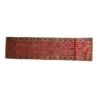 1970s Persian Mahal Runner, 3'6" X 13'4" For Sale