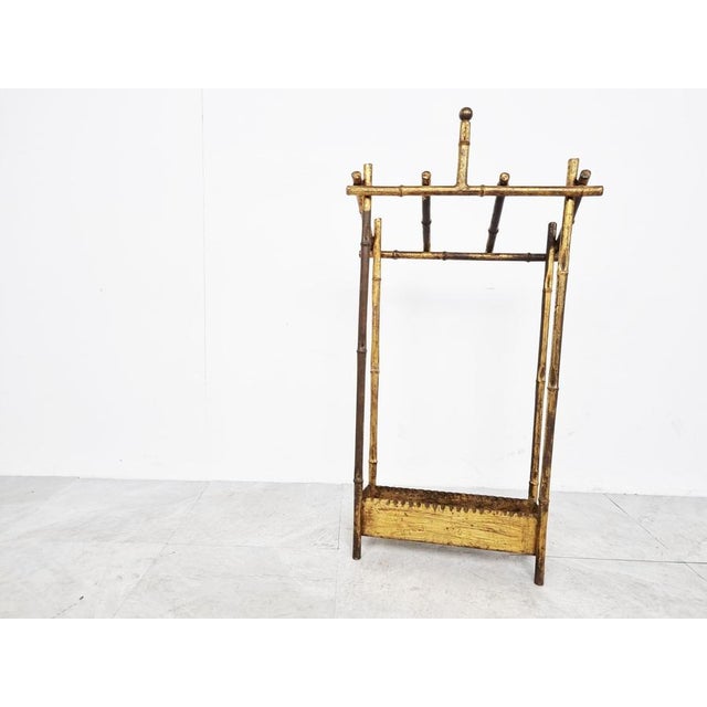 1960s Chinoiserie Faux Bamboo Umbrella Stand, 1960s For Sale - Image 5 of 11
