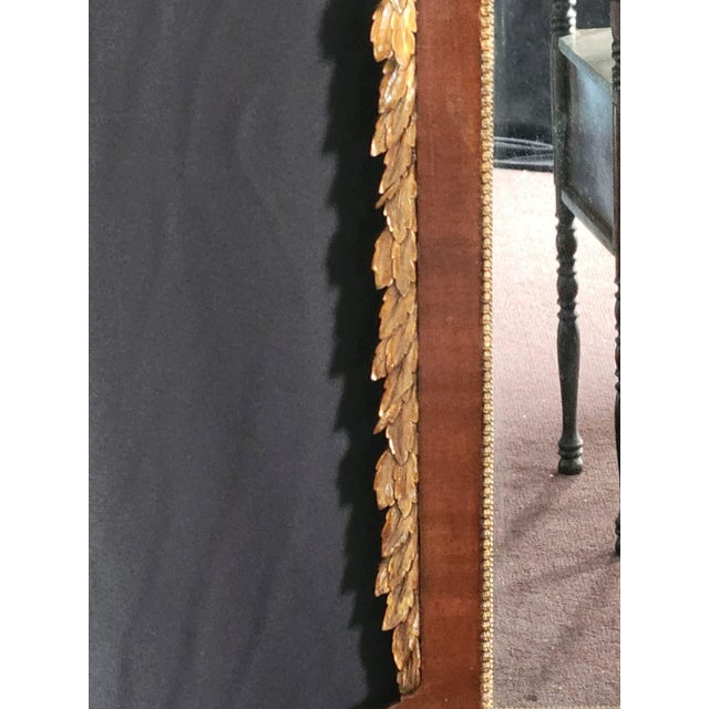 1900 French Gilded Carved Wood Wall Mirror Neoclassical Decorative For Sale - Image 10 of 12