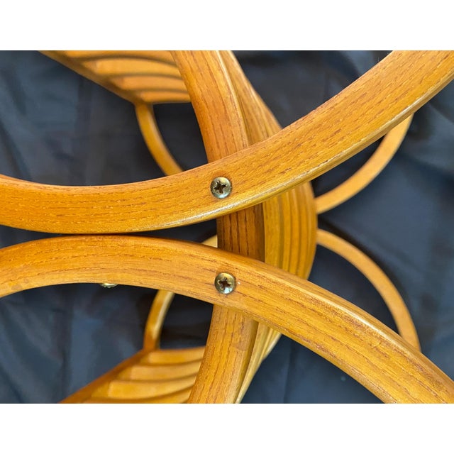 1970s Mid-Century Vermont Tubbs-Style Bentwood Magazine Rack For Sale - Image 5 of 7
