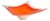 Orange Murano Glass Centrepiece Bowl, Italy, 1970s For Sale