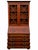 English mahogany writing desk with an elegant glass-fronted cabinet. Very good condition. Dimensions: Height 101 cm, Width...