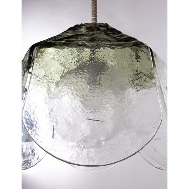 AVMazzega Petal Pendant Lamp in Murano Glass from Mazzega, Italy, 1960s For Sale - Image 4 of 11