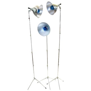 1960s Acme-Lite Portable "Photo Studio" Working Light Kit - Set of 3 For Sale