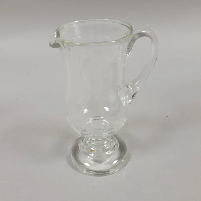 Rustic Antique Domestic Blown Glass Pitcher Creamer For Sale - Image 3 of 6