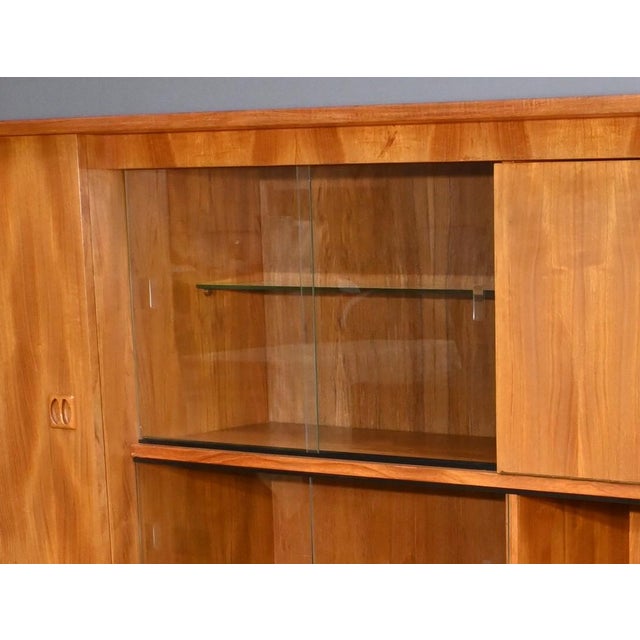 Brown Scandinavian Buffet in Blond Teak, 1970s For Sale - Image 8 of 18