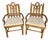 20th Century English Faux Bamboo Gothic Armchairs – Pair For Sale