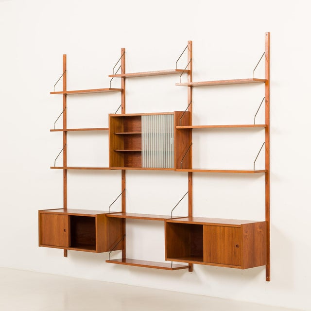 Vintage Scandinavian Teak Wall Unit by Poul Cadovius, 1960s For Sale - Image 6 of 17