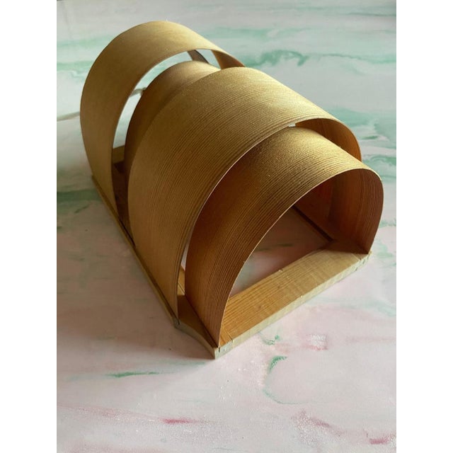 Wood Mid-Century Modern Pine Veneer Wall Lamp by Translandia, Denmark, 1960s For Sale - Image 7 of 15