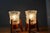 Brown Mid-Century Czech Wood and Glass Table Lamps, 1970s, Set of 2 For Sale - Image 8 of 11
