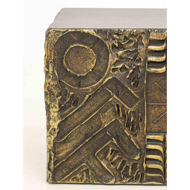1970s Adrian Pearsall "Goop" Brutalist Square Side Table For Sale - Image 5 of 7
