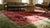 Magistral Red Rust Background and Green Border Color With Floral Design Antique Chinese Art Deco Rug For Sale - Image 14 of 15