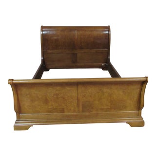 Thomasville Sleigh Designer Queen Bed Frame For Sale