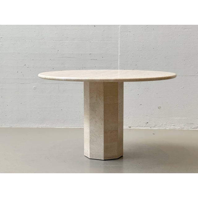 Round Table in Travertine, Italy, 1970s For Sale - Image 16 of 16
