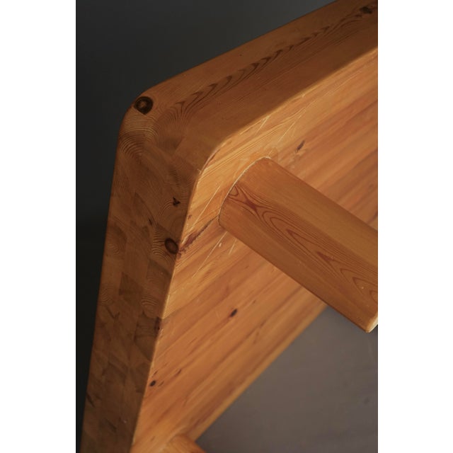 Large Vintage Brutalist Pine Coffee Table, 1960s For Sale - Image 9 of 10