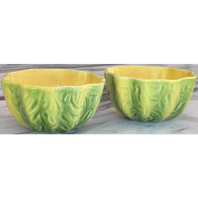 Ceramic Vintage Studio Art Melon Bowls - A Pair For Sale - Image 7 of 11