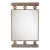Pierced Steel Wall Mirror in the Style of Santambrogio & De Berti, Italy, Mid 20th Century For Sale