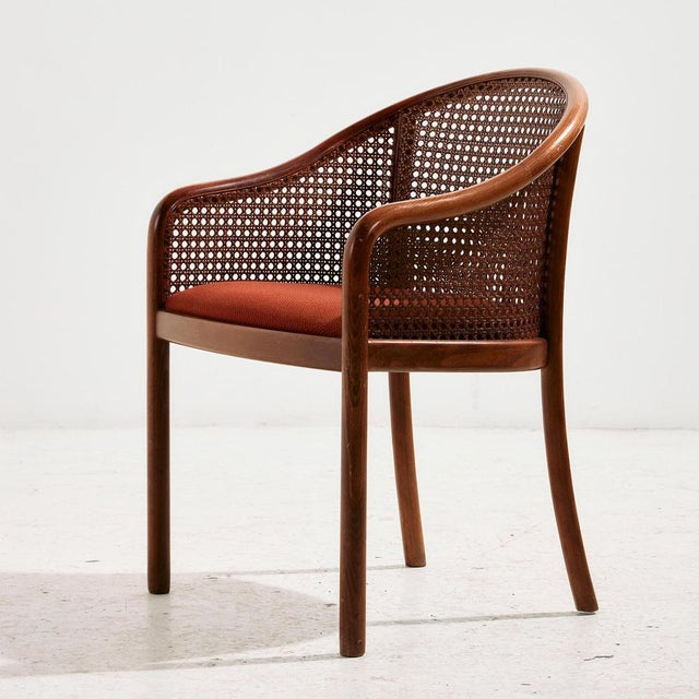 Beech and Rattan Armchair, 1970s For Sale - Image 15 of 15