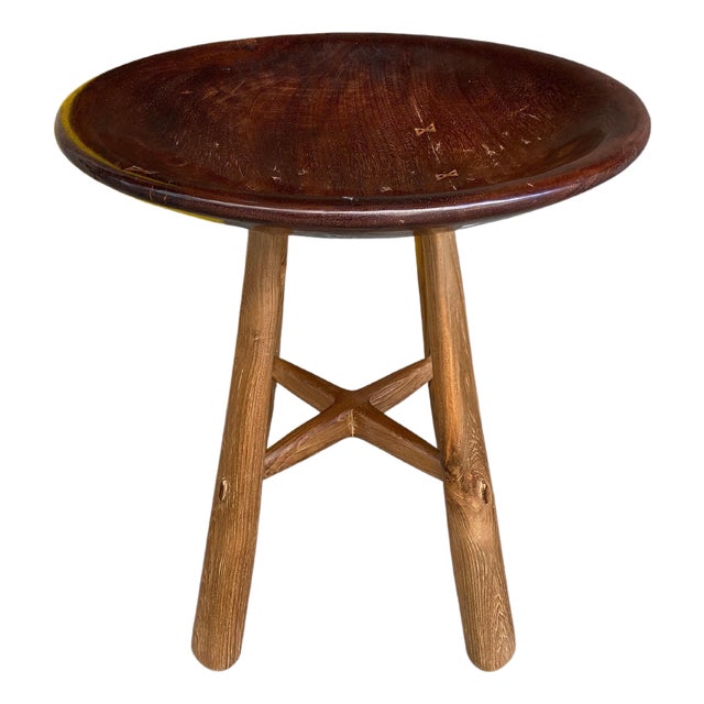 Andrianna Shamaris Mid Century Couture Side Table For Sale