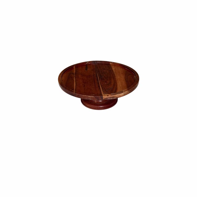 Farmhouse Vintage Wooden Cake Stand For Sale - Image 3 of 6