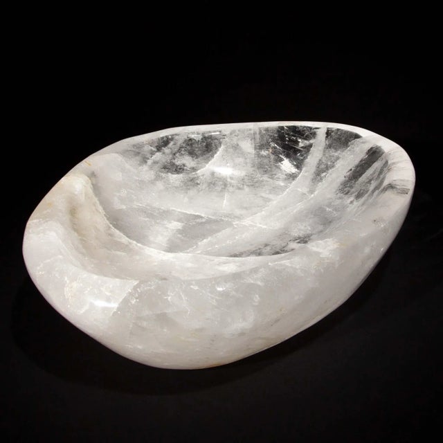 Large Rock Crystal Bowl For Sale - Image 4 of 4
