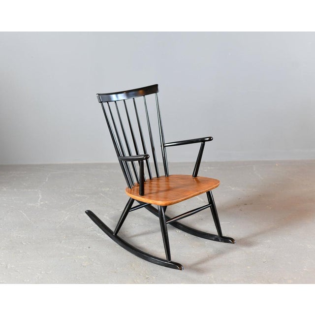 Mid-Century Modern Rocking Chair by Ilmari Tapiovaara, 1950s For Sale - Image 3 of 11