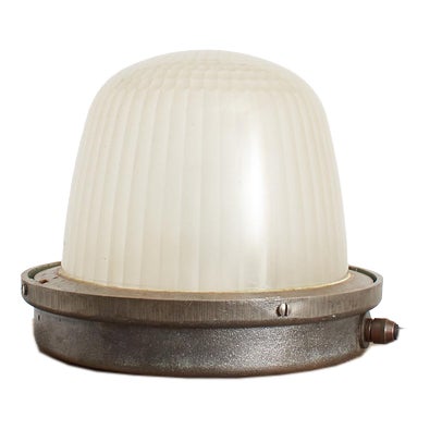 Antique French Parisian Wall Lamp from Holophane For Sale