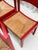 Red Red Stained Oak and Cane Chairs by Gerard Geytenbeek for ASZ Meubelen, Netherlands, 1960s, Set of 5 For Sale - Image 8 of 16