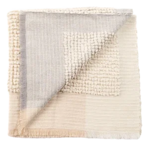 Butterscotch Handloom Hand Knotted Textured Plush Merino Throw