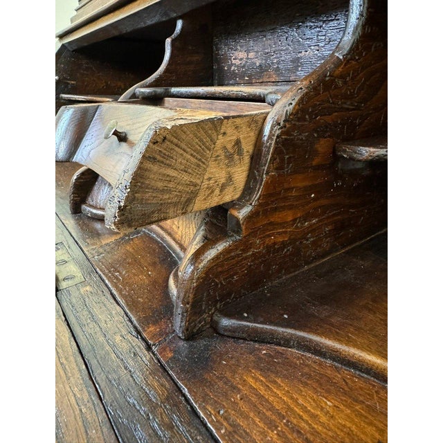 Antique Monumental Bookcase in Oak, 1600s For Sale - Image 6 of 11