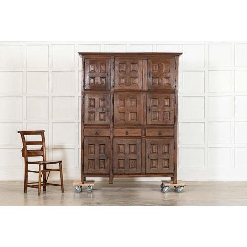 Large 18th Century French Oak Housekeepers Cupboard, 1760s For Sale - Image 4 of 18