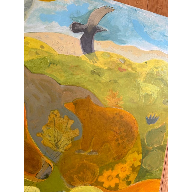 “Coyote Eye View” a High Desert Painting by LWren Walraven For Sale - Image 4 of 7
