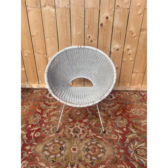 A touch of la dolce vita for your home. This magnificent 1960s shell chair embodies the free and sunny spirit of mid-...
