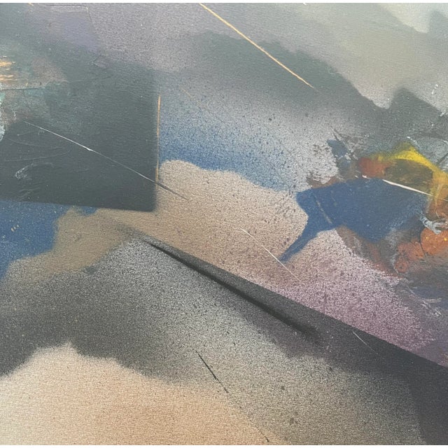 Vintage Post Modern Abstract Serigraph Print 80s Geometric For Sale In New York - Image 6 of 10